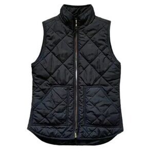 J. Crew Black Quilted Puffer Vest​